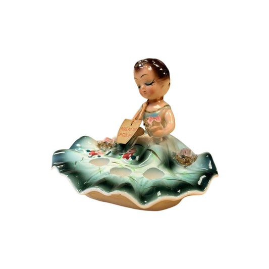 Vintage 1950s Wales Lady Lipstick Holder – Japan Ceramic Vanity Organizer