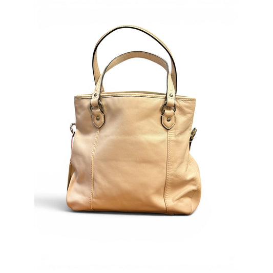 Vintage Coach Daisy Leather Shoulder Tote – Ivory/Cream