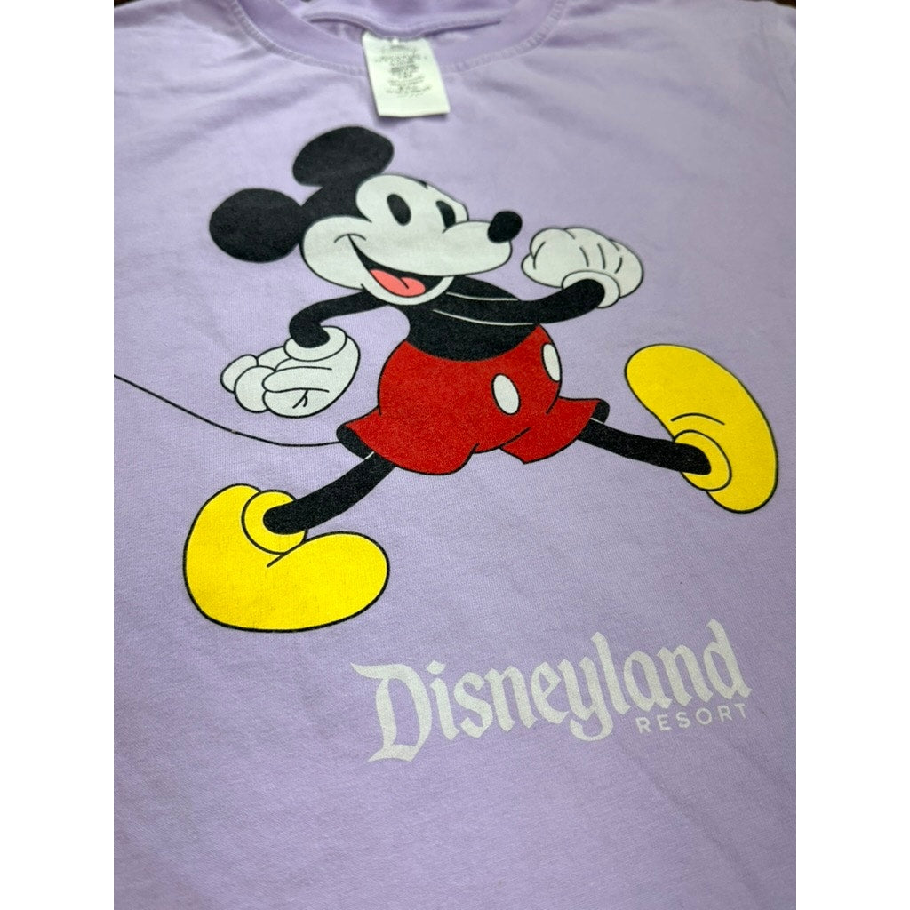 Disneyland Resort Mickey Mouse Graphic Tee | Lavender Disney Shirt | Y2K Park