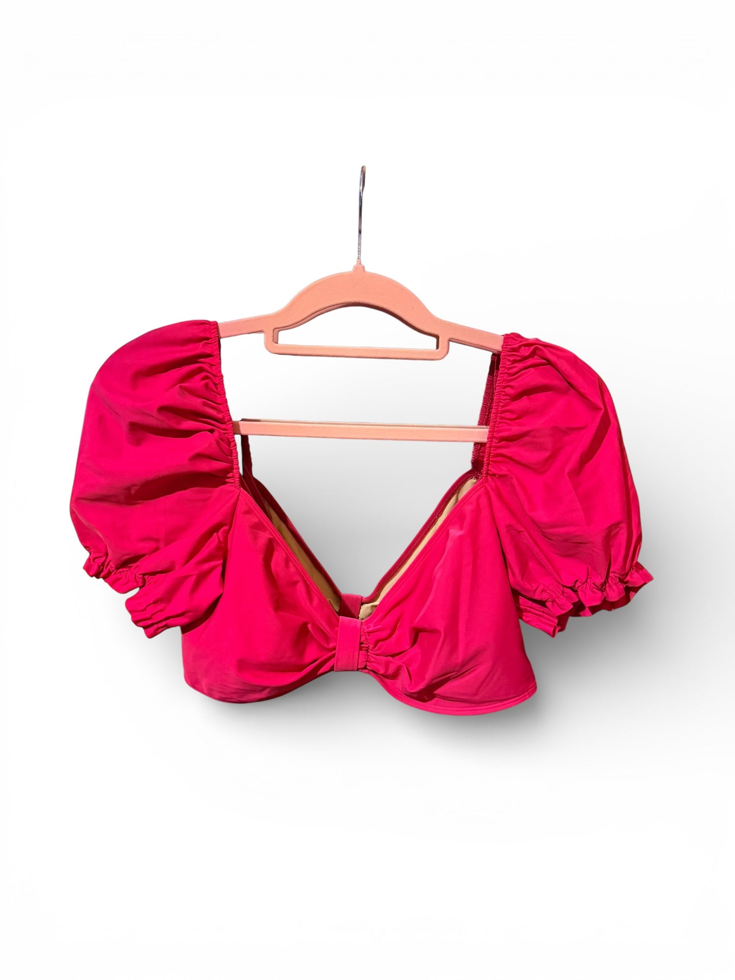 Summersalt The Puff Sleeve Bikini Top and High Rise Bottoms - Color: Spritz NWT