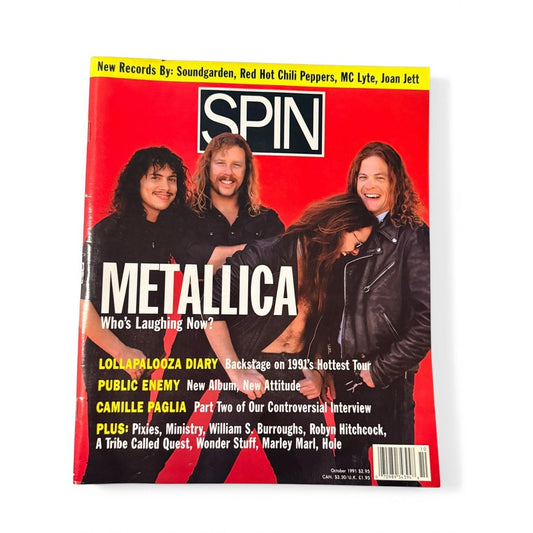 Vintage Metallica Magazine Lot – SPIN 1991 & Rolling Stone Special Issue Grunge Rock Bundle