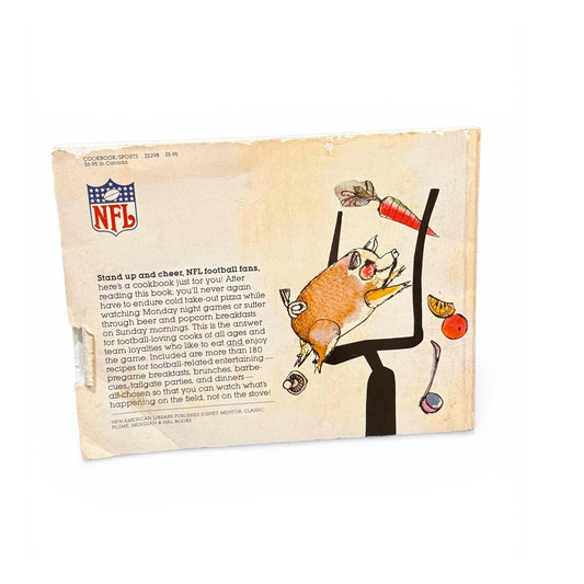 Vintage 1978 The Complete NFL Cookbook – Retro Football Tailgating Recipes & Illustrated Cover