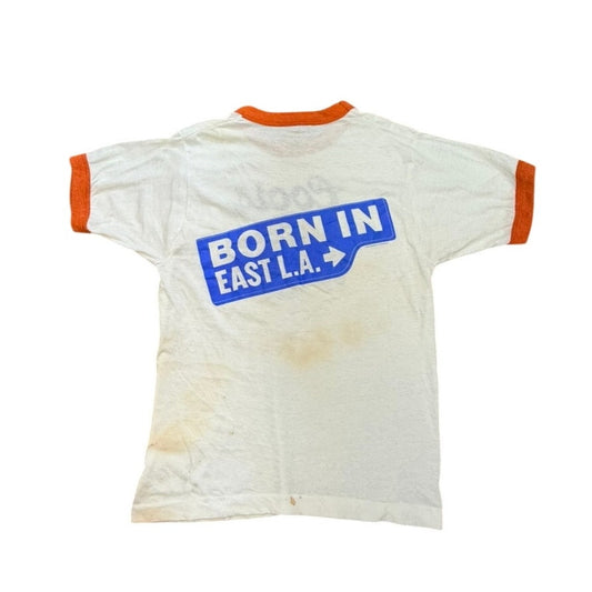 Vintage 87 Coors Banquet Beer Ringer Tee | “Born in East L.A.” Universal Studios