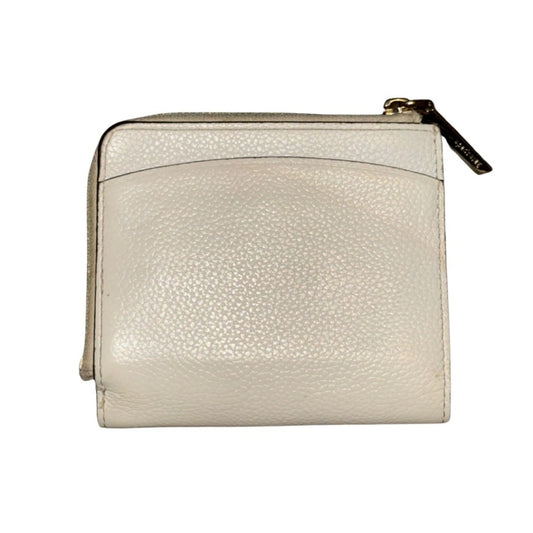 Kate Spade Cream Leather Wallet – Multicolor Spade Studs – Compact Bifold