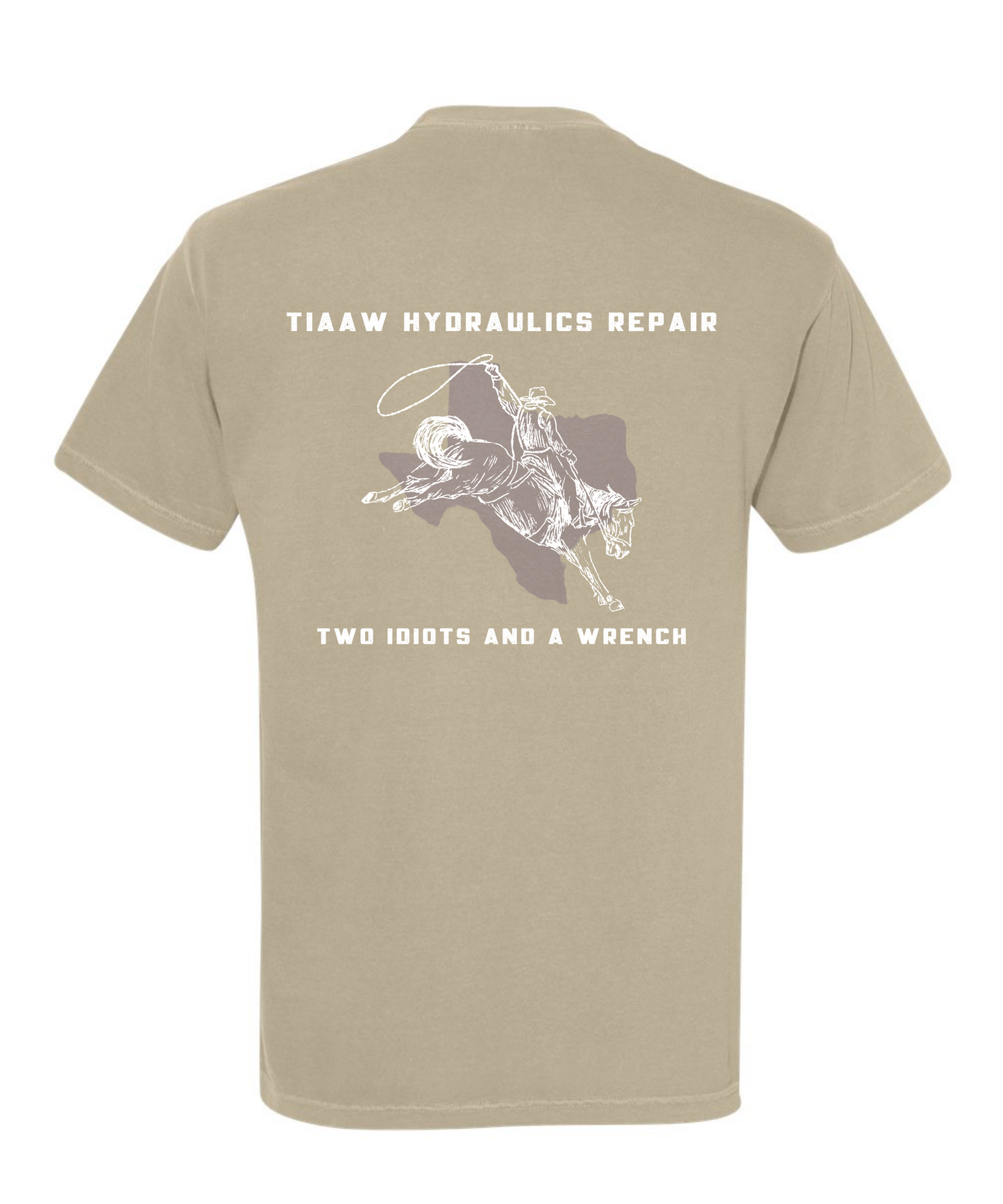 TIAAW Hydraulics Khaki Heavyweight Comfort Colors Work Tee