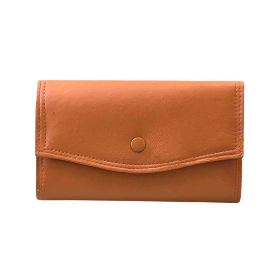 Vintage 70s Leather Organizer Wallet w/ Calculator – Retro Tech Checkbook