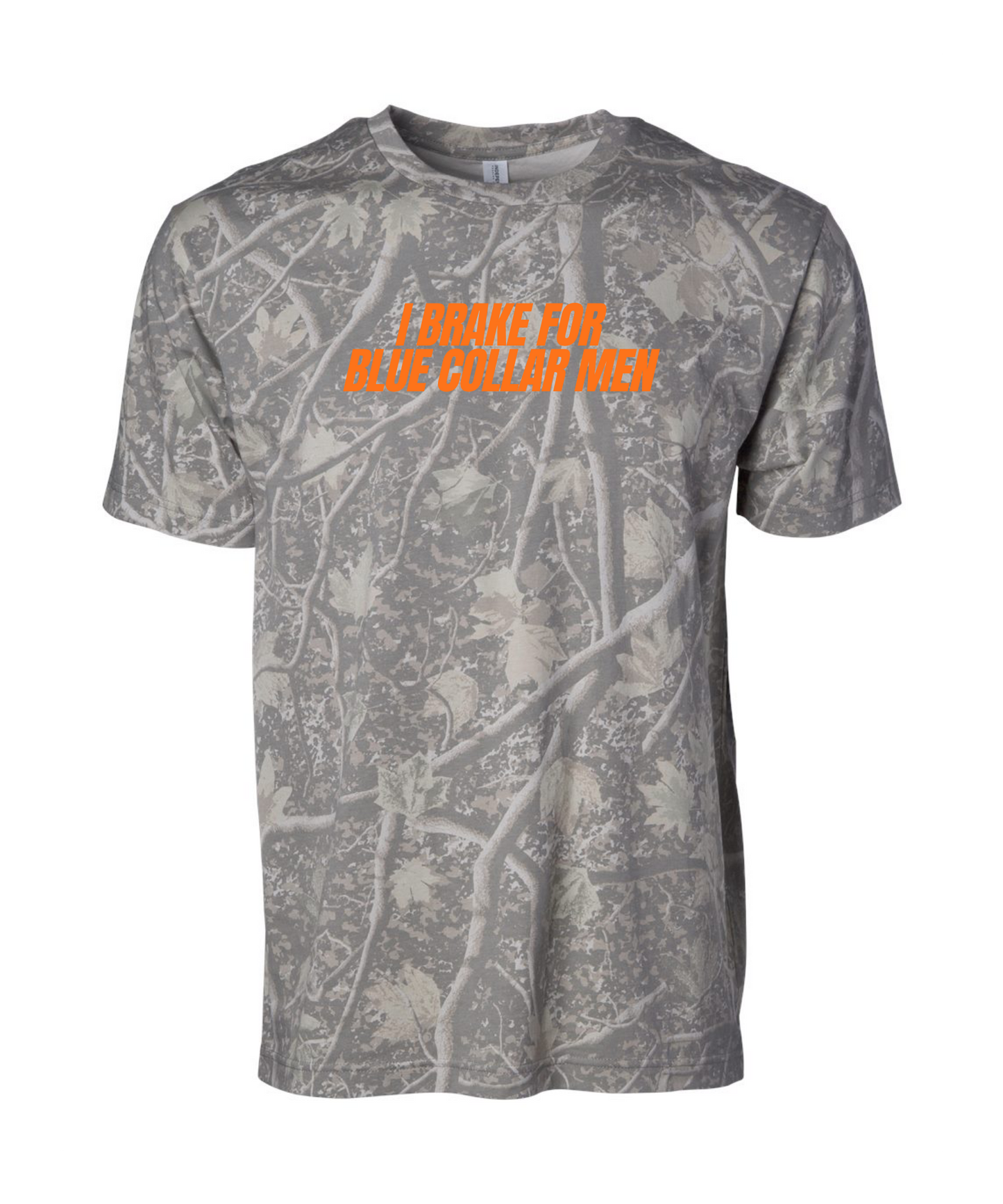 I Brake for Blue Collar Men Camo Tee