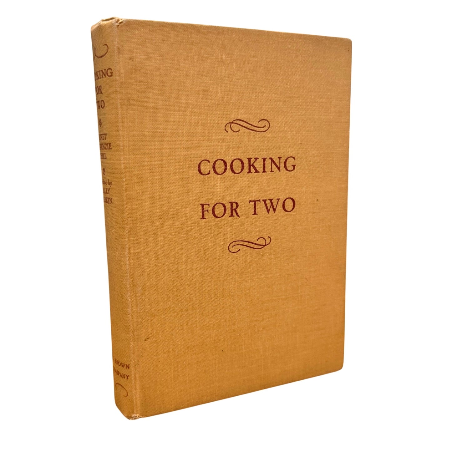 VTG 1948 Cooking For Two Janet McKenzie Hill Hardcover Cookbook