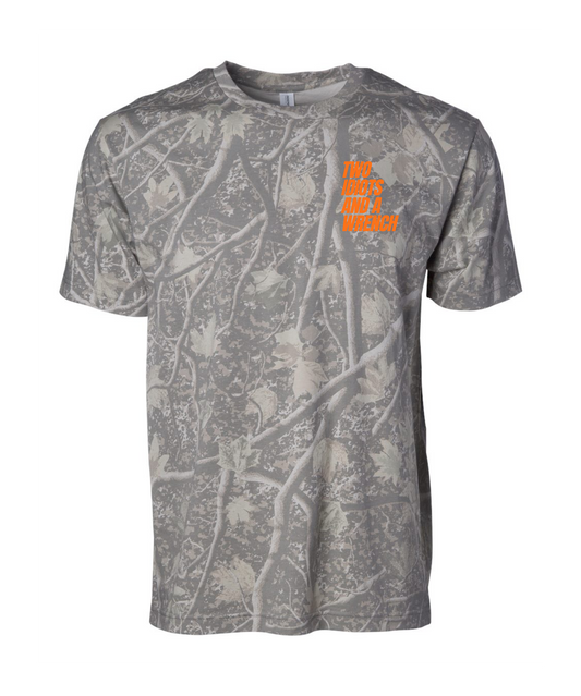 Two Idiots and a Wrench Camo Tee