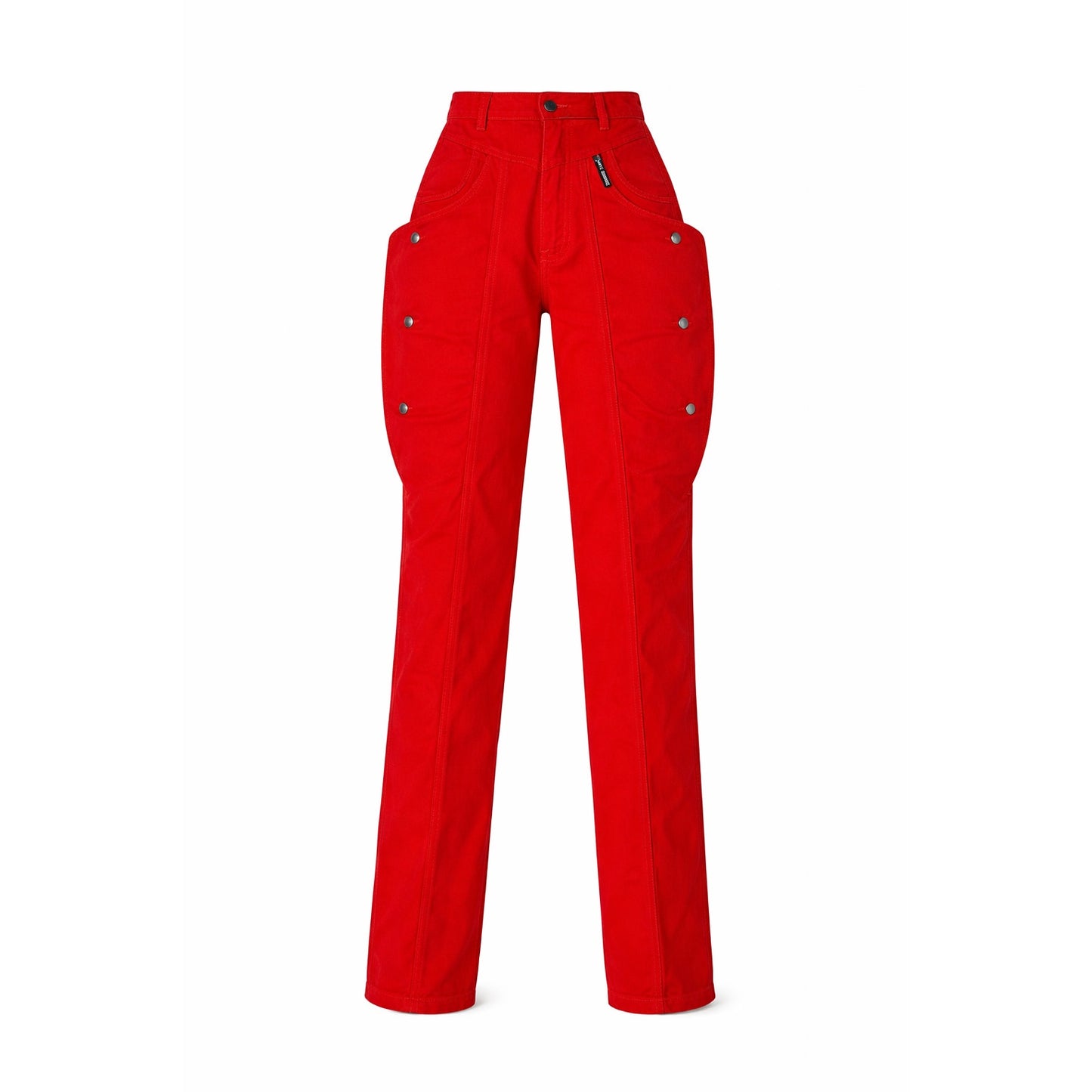 Vintage Rocky Mountain Red Western Jeans Snap Panel High Rise 80s USA 27x36