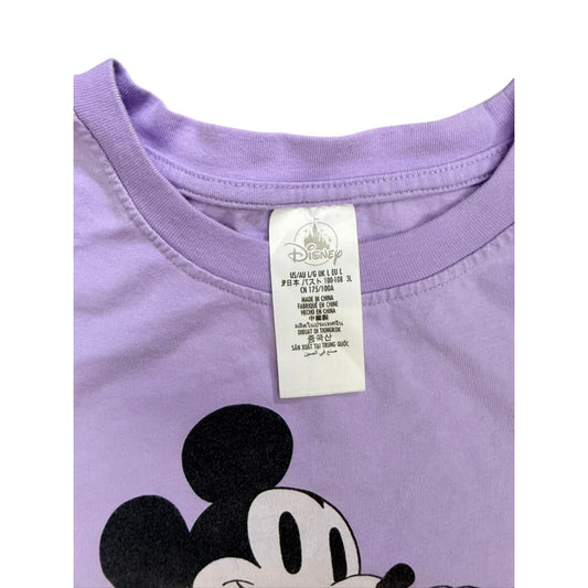 Disneyland Resort Mickey Mouse Graphic Tee | Lavender Disney Shirt | Y2K Park