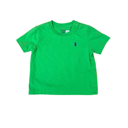 Ralph Lauren Baby Green T-Shirt 12M Classic Pony Logo Cotton Short Sleeve Tee