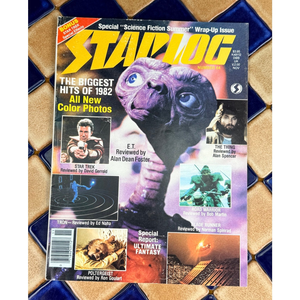 Vintage Starlog Magazine #64 1982 E.T. Science Fiction Issue