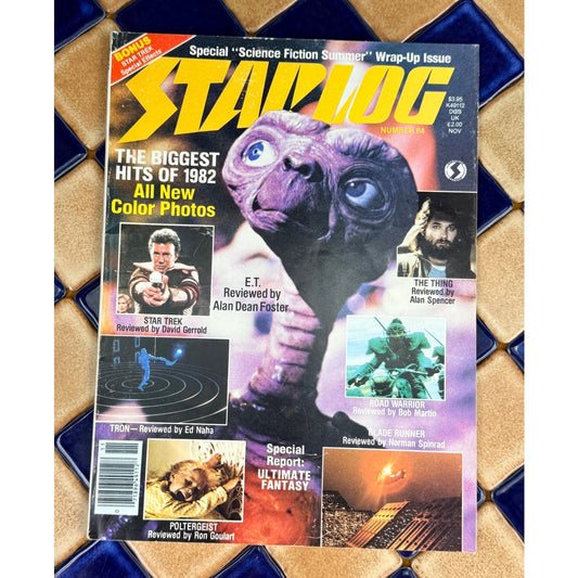 Vintage Starlog Magazine #64 1982 E.T. Science Fiction Issue