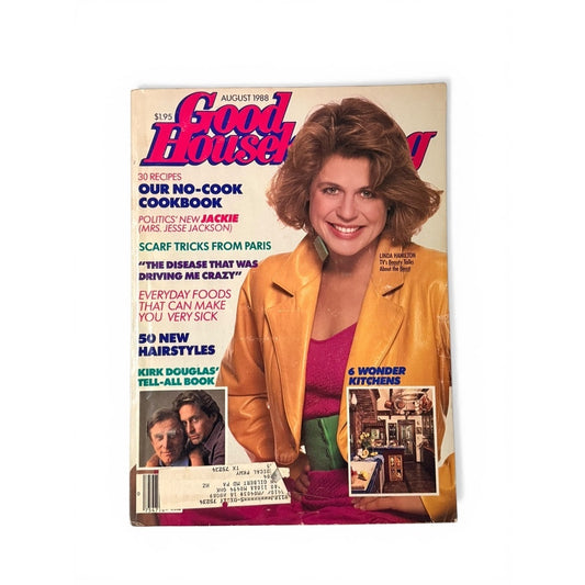 Vintage 1988 Good Housekeeping Magazine – Linda Hamilton Cover Retro Home & Lifestyle