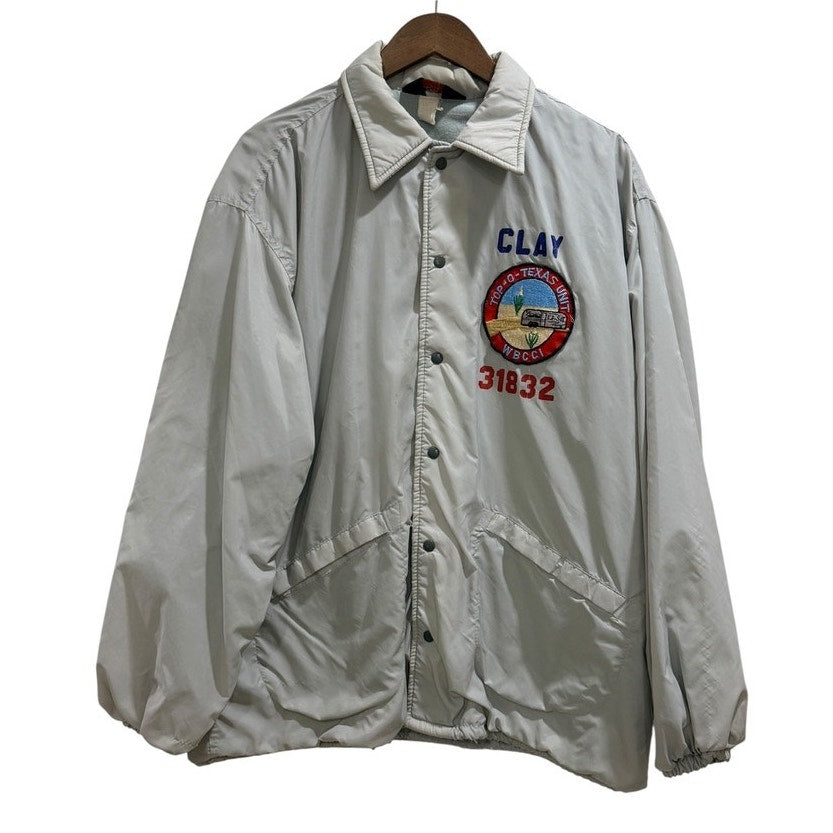 Pla-Jac Texas Coach Jacket (White)
