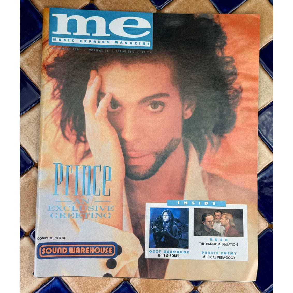 Vintage Music Express Magazine November 1991 Prince Cover Issue 165