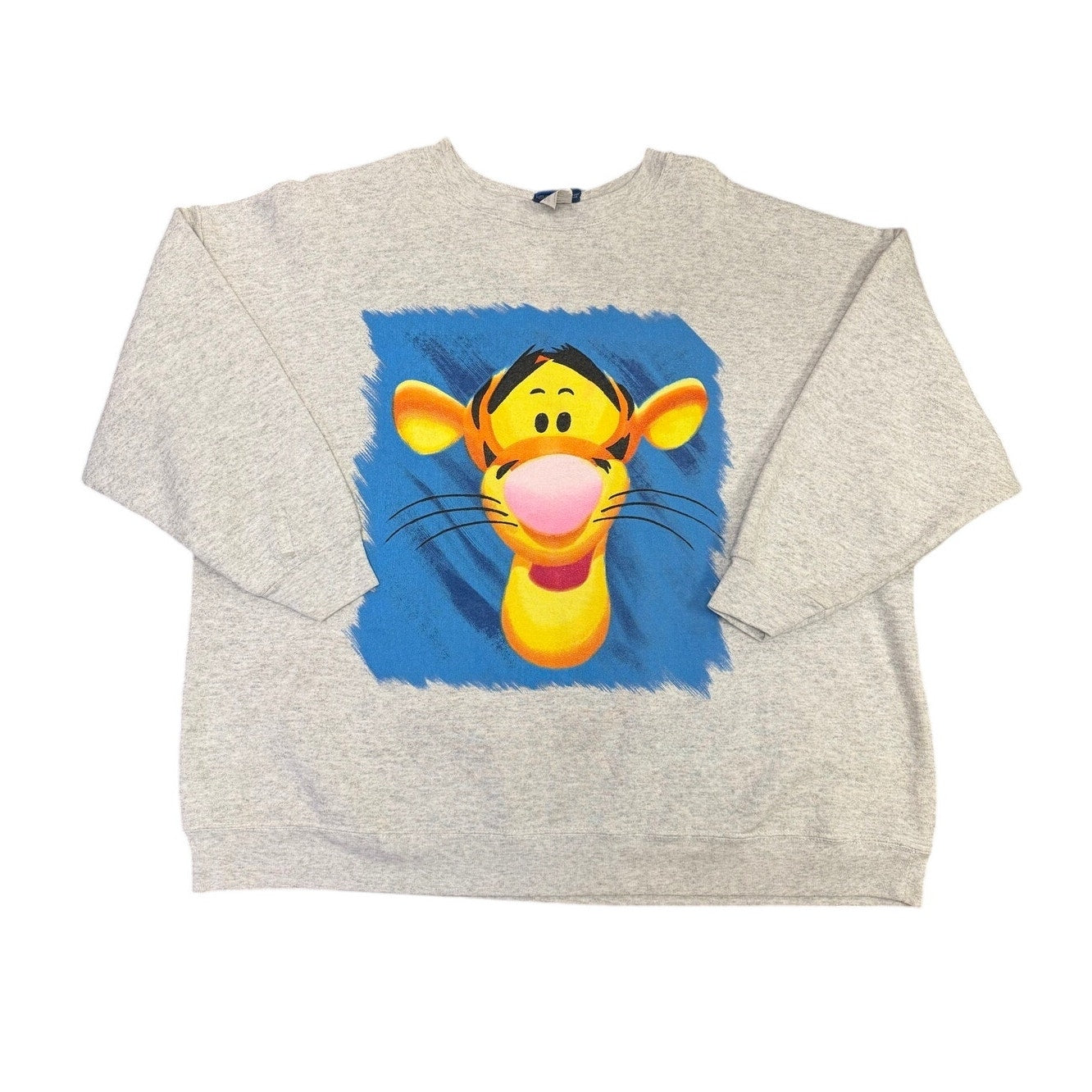 Vintage Disney Tigger Crewneck Sweatshirt 2XL Gray | 90s Pooh Pullover