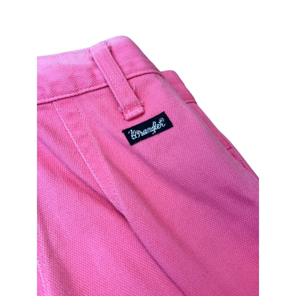 Vintage Wrangler Pink Jeans – High Waisted 100% Cotton Denim – 90s Western Straight Leg Pants