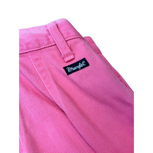 Vintage Wrangler Pink Jeans – High Waisted 100% Cotton Denim – 90s Western Straight Leg Pants
