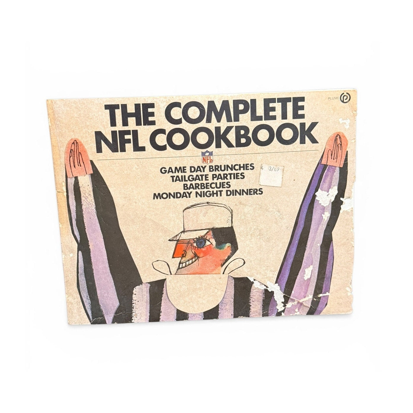 Vintage 1978 The Complete NFL Cookbook – Retro Football Tailgating Recipes & Illustrated Cover