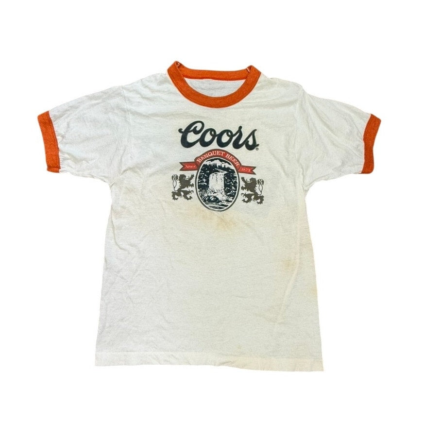 Vintage 87 Coors Banquet Beer Ringer Tee | “Born in East L.A.” Universal Studios