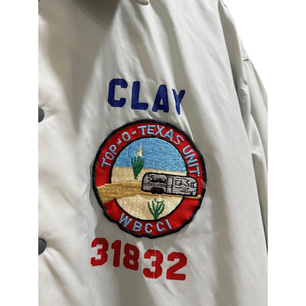 Pla-Jac Texas Coach Jacket (White)