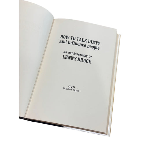 Vintage 1965 How to Talk Dirty and Influence People by Lenny Bruce First Edition
